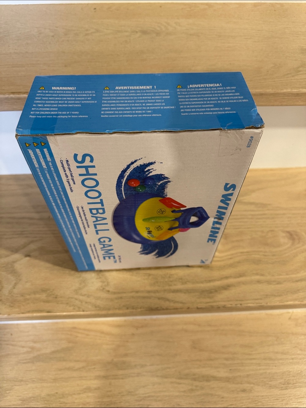 Shootball Game Inflatable Pool Target - Blue/Yellow - Picture 2 of 4